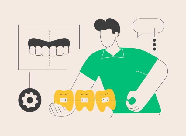 طراحی UX بیماران و وبسایت سلامت تعاملی برای دندانپزشکی کودکان در شیراز: ارتقای تجربه دیجیتال خانوادهها - تصویر انتزاعی خدمات ارتودنسی، در راستای بهبود تجربه کاربری دندانپزشکی