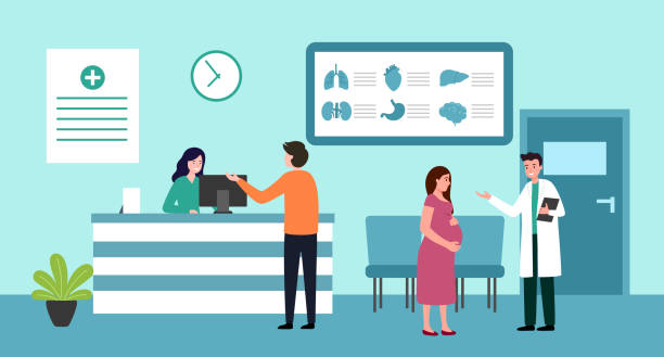 لابی کلینیک و تعامل بیماران با طراحی UX برای کلینیک ترک اعتیاد اهواز - جذب بیمار کلینیک