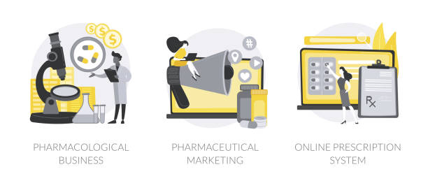 بازاریابی دیجیتال هومیوپاتی و افزایش دیده شدن کلینیک - نمایی انتزاعی از صنعت داروسازی