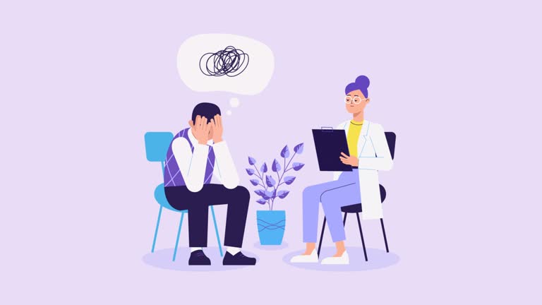 طراحی UX بیمارمحور و توسعه وب برای روانپزشک در تبریز: ارتقاء وبسایت سلامت و اعتماد مراجعین - تصویر جلسه رواندرمانی، نمادی از ارتباط و پشتیبانی در وبسایت سلامت روان