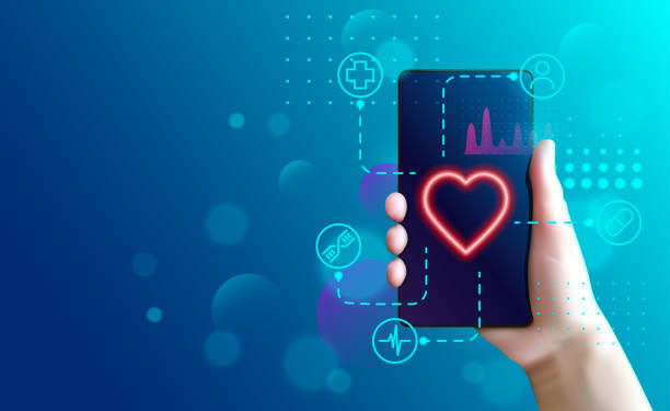 مفاهیم و اطلاعات گرافیکی خدمات سلامت و مانیتورینگ سلامت، با تمرکز بر طراحی UX سلامت و نوبتدهی آنلاین پزشکان