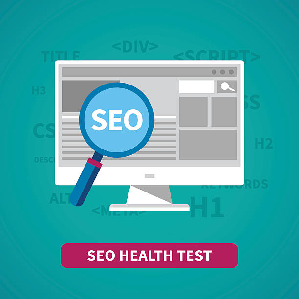 مفهوم برداری تست سلامت سئو: سئو سایت سلامت و بهبود رتبه پزشکی