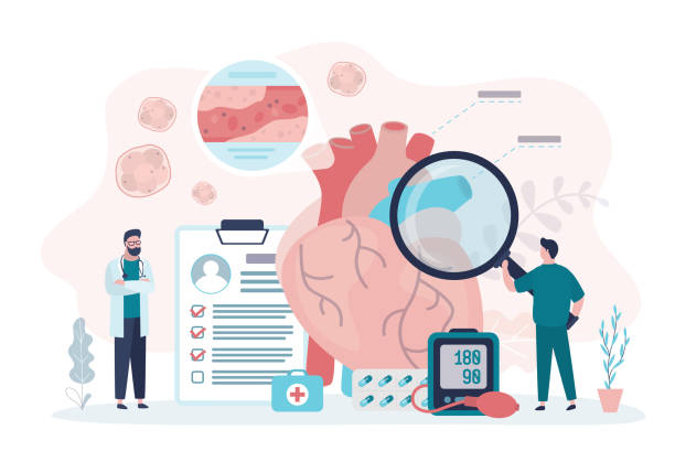 تیم متخصصان قلب و عروق در حال بررسی بیماریهای قلبی در کلینیک - سئو پزشکان قلب و عروق و برندینگ دیجیتال