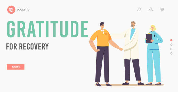 توسعه وب با وردپرس پزشکی برای کلینیکهای ترک اعتیاد در کرج: بهینهسازی نوبتدهی آنلاین و CRM پزشکی 2026 - بیمار در حال بهبود و تشکر از پزشک