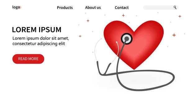 طراحی سایت پزشکی هوشمند برای بیمارستان فوق تخصصی قلب در تهران - قالب صفحه فرود کلینیک قلب و عروق