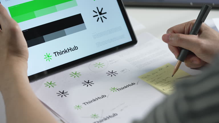 طراح گرافیک آسیایی در حال کار روی طراحی UX بیماران ترک اعتیاد و بهبود تجربه مراجعهکنندگان