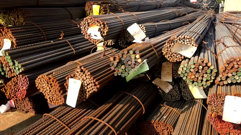 فروش عمده مصالح ساختمانی در فروش‌یاب: انباری از میلگرد برای خرید و فروش عمده