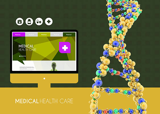 مدل DNA، نمادی از طراحی سایت هوشمند برای کلینیک ژنتیک در شیراز، وبسایت تخصصی ژنتیک