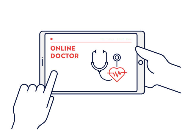 سئو و نوبتدهی آنلاین برای آزمایشگاه تخصصی در شیراز: مفهوم دکتر آنلاین با تبلت - سئو محلی آزمایشگاه شیراز