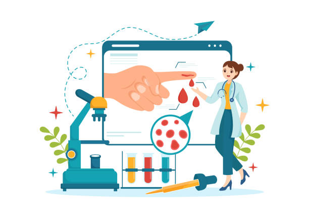 طراحی سایت پزشکی نوین برای فوق تخصص خون و سرطان در تهران - تصویر گرافیکی هموفیلی و پزشک پینوسایت