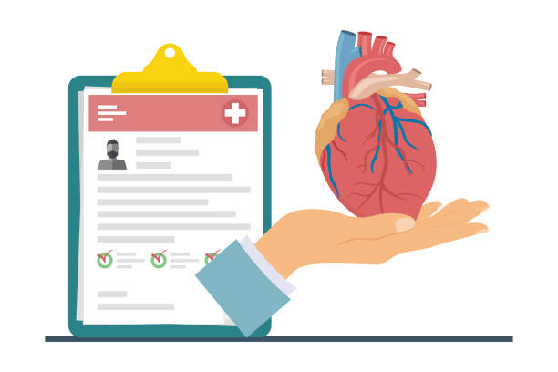 تصویر شماتیک قلب و مفهوم سلامت در نوبتدهی آنلاین قلب و عروق مشهد - پینوسایت