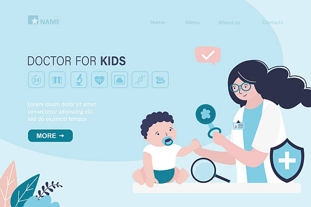 سئو سایت پزشکان دندانپزشکی کودکان در تبریز: ارتقای برندینگ دیجیتال - دکتر اطفال در حال معاینه کودک