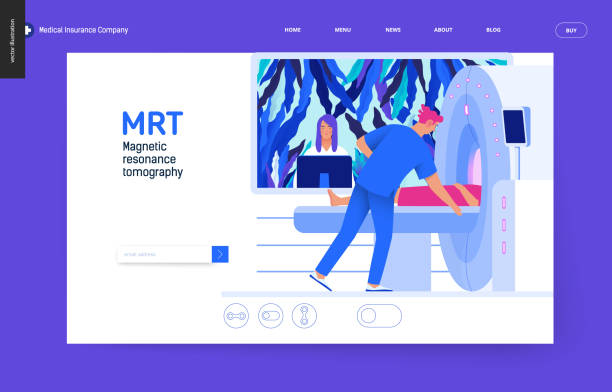 طراحی وبسایت تخصصی MRI و CT Scan اصفهان - تستهای پزشکی و الگوی آبی