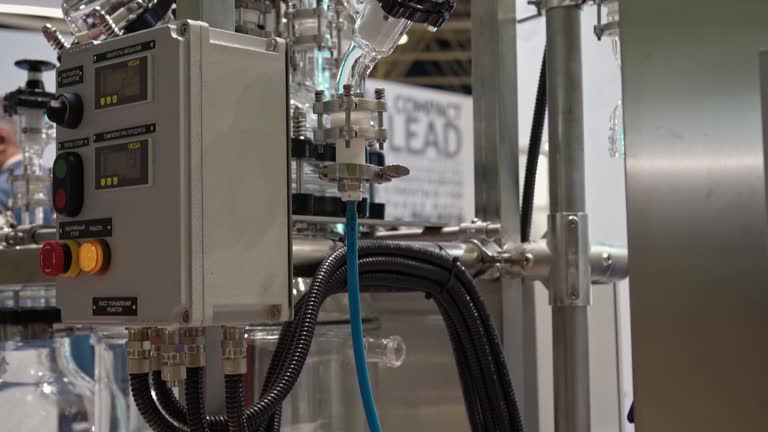 فروش عمده ماشین‌آلات صنعتی نو و دست دوم در فروش‌یاب: تصویر تجهیزات پیشرفته برای صنایع داروسازی و شیمیایی (تجهیزات صنعتی نو)، نمادی از فروش یاب و خرید و فروش عمده