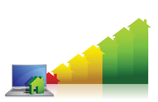 نمودار رشد مالی و لپ تاپ - UX optimization برای سایت لوازم خانگی هوشمند در تبریز، اعتمادسازی آنلاین