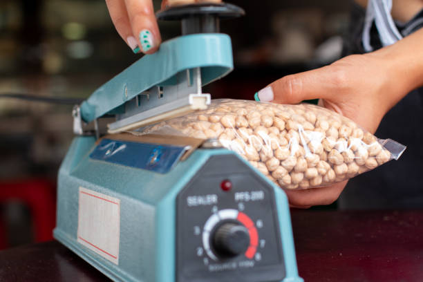 دستگاه بسته‌بندی حبوبات نیمه‌اتوماتیک | خرید مستقیم از فروشنده در فروش یاب