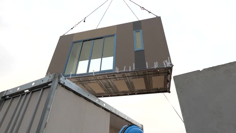 نصب ویلا پیش ساخته مدرن با جرثقیل: سرعت و کیفیت بناگر