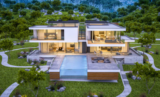 ویلا پیش ساخته بناگر کنار رودخانه: خانه پیش ساخته مدرن و رویایی 2026