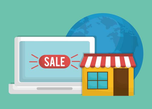 نمادهای فروش آنلاین و تجارت الکترونیک، طراحی سایت فروشگاهی حرفهای در تهران