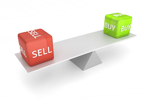 ترازو نشان دهنده تعادل در تجارت الکترونیک - فروش‌یاب، خرید و فروش عمده، آگهی تجاری