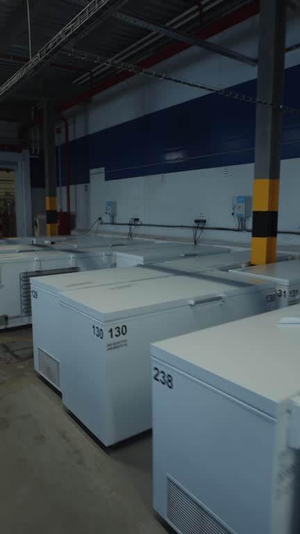 فریزرهای صنعتی در یک انبار کارخانه - فروش یاب، آگهی عمده فروشی