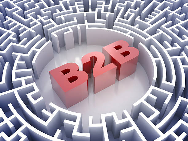فروش یاب، نیازمندی‌های B2B، آگهی تجاری - تصویر یک ماز با کلمه B2B