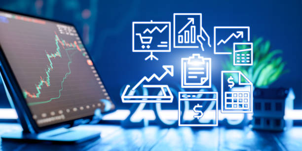 فروش یاب، پلتفرم معاملات تجاری، بازار عمده فروشی آنلاین - تصویر رابط کاربری فناوری مالی مدرن